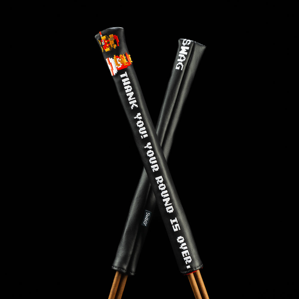 SWAG Golf video game theme black alignment sticks cover made in the USA.