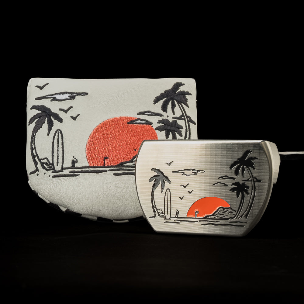 SWAG Golf Vintage Hawaii The Boss 2.0 limited edition stainless steel mallet putter milled in the USA.