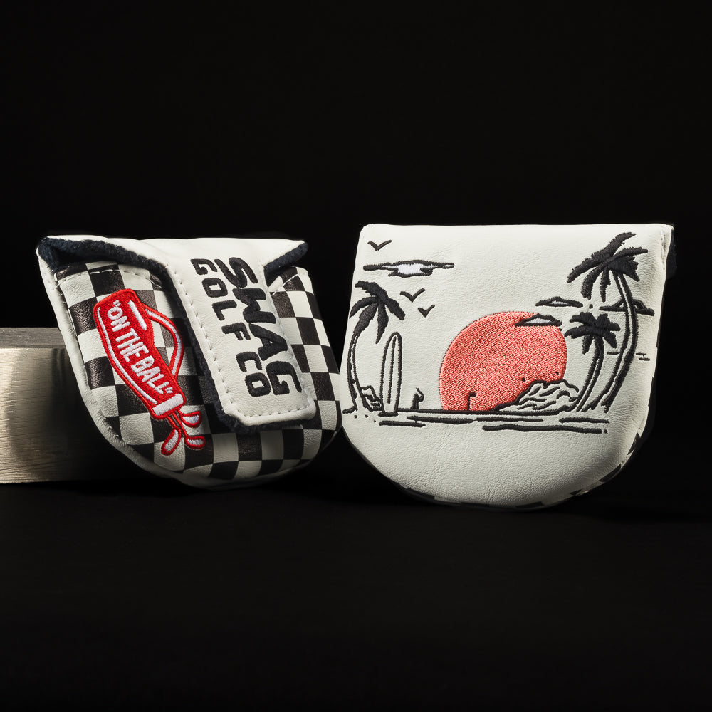 SWAG Golf Vintage Hawaii The Boss 2.0 limited edition stainless steel mallet putter milled in the USA.