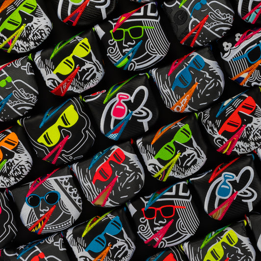 Swag recycled x-ray patchwork boss mallet golf putter headcovers made in the USA.
