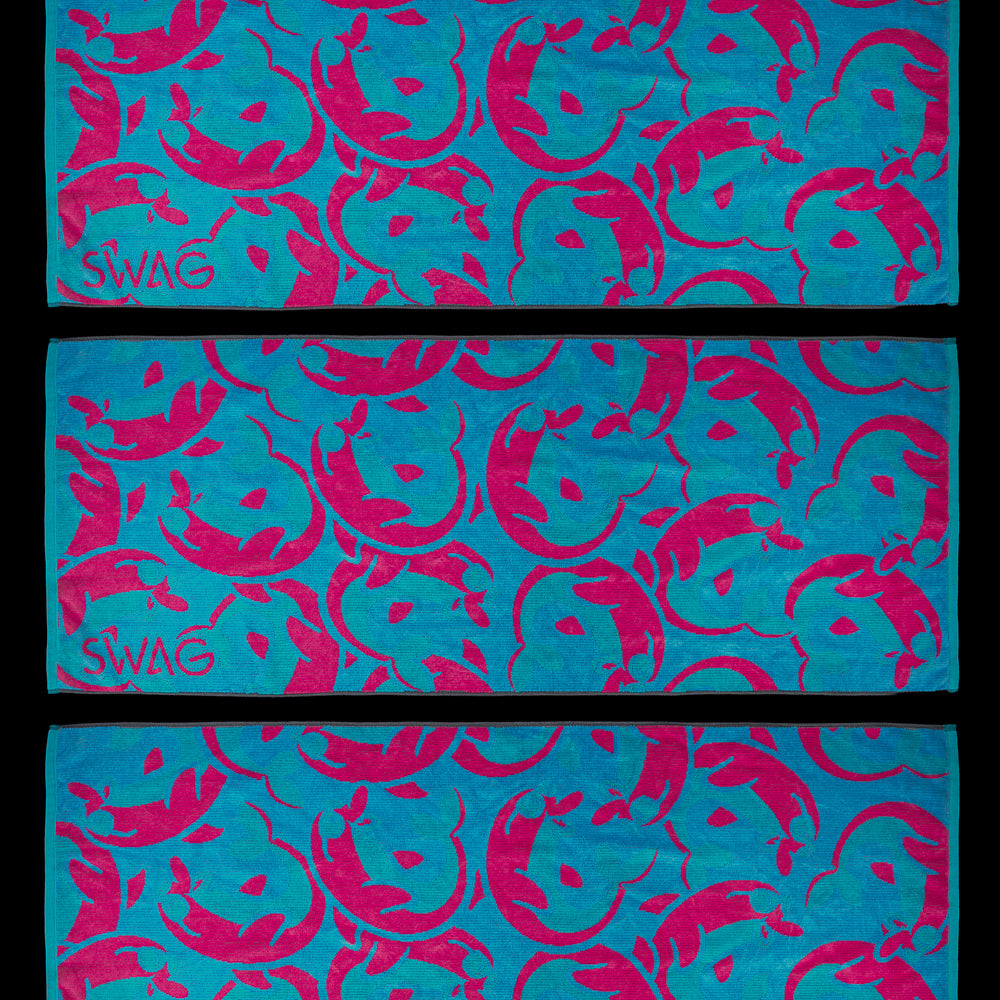 Stacked Flipper Beach Towel
