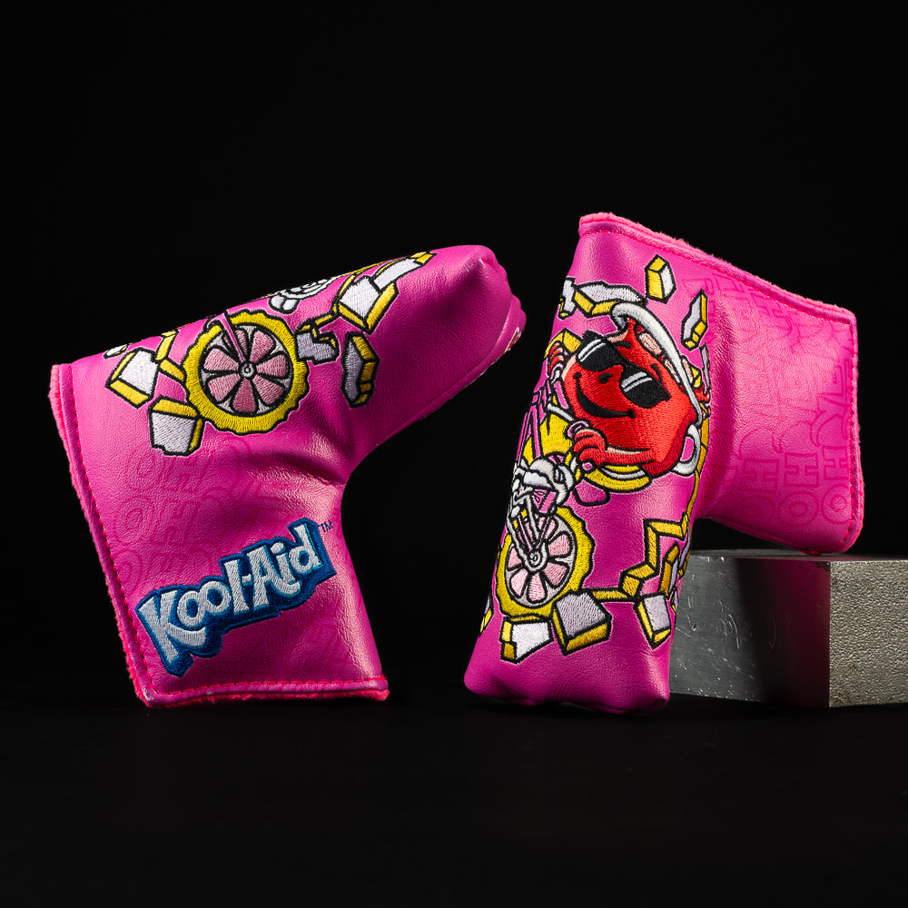 SWAG Golf Pink Lemonade Kool-Aid licensed pink blade putter golf headcover.