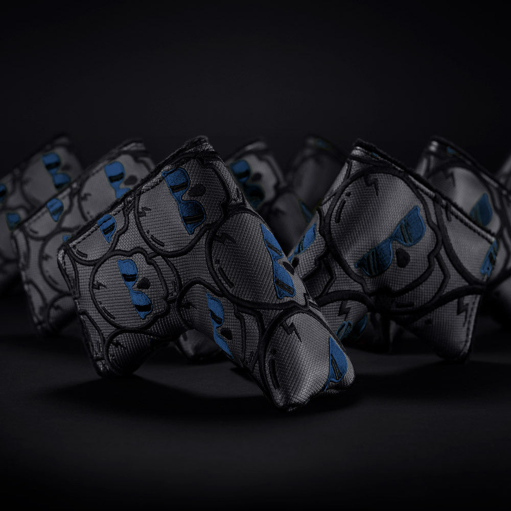 Midnight Blue Concentric Skulls Blade Cover