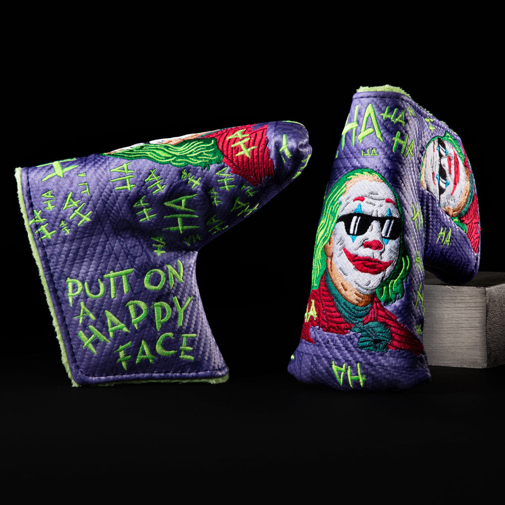 Putt on a Happy (De)face(d) Blade Cover