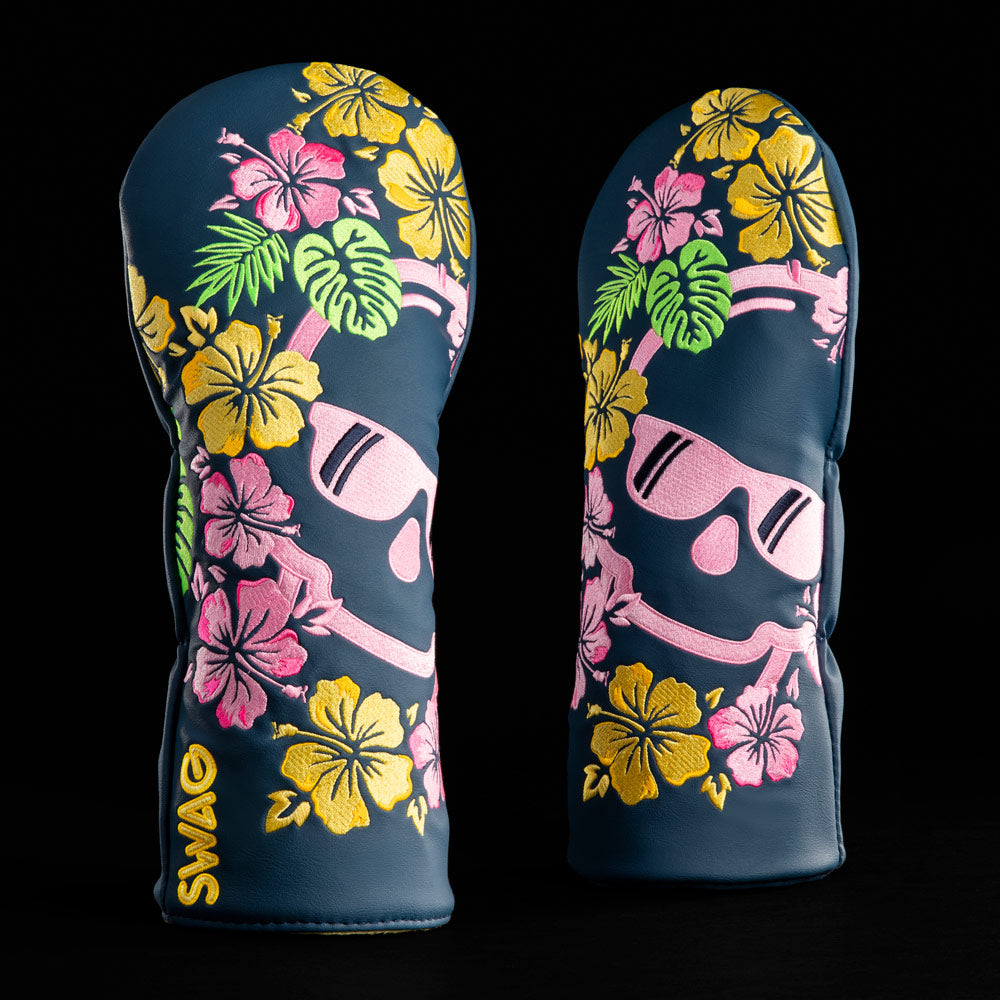 Hibiscus Skull Driver Cover