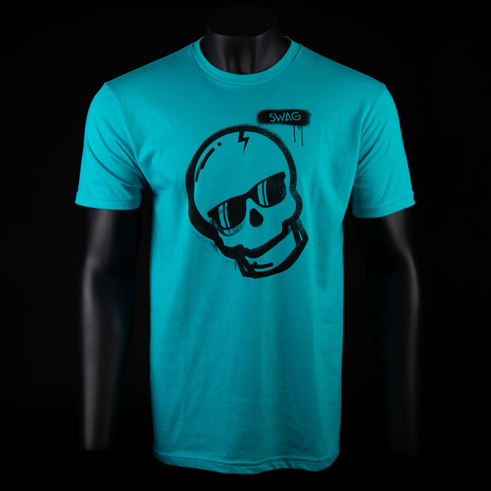 Tahiti Blue Spray Skull Shirt