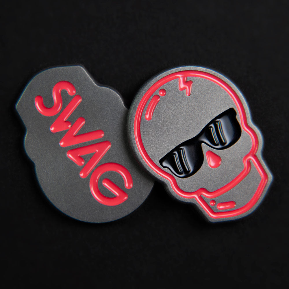 Neon Pink Charcoal Skull Marker