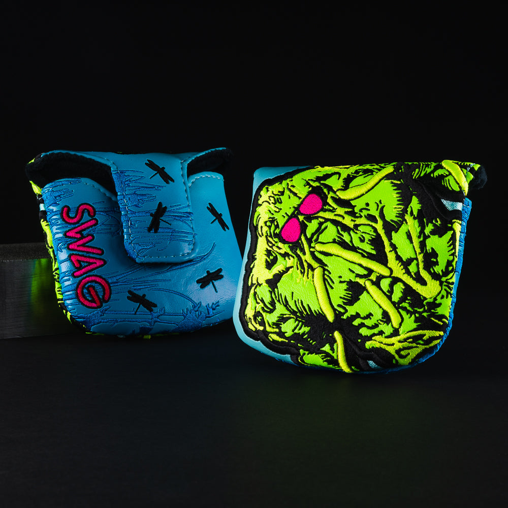 Swag Thing version 6.0 blue and green mallet putter golf club head cover made in the USA.