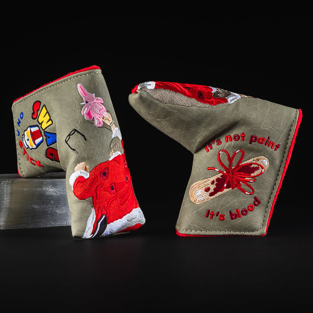 Bad Santa blade golf putter head cover made in the USA.