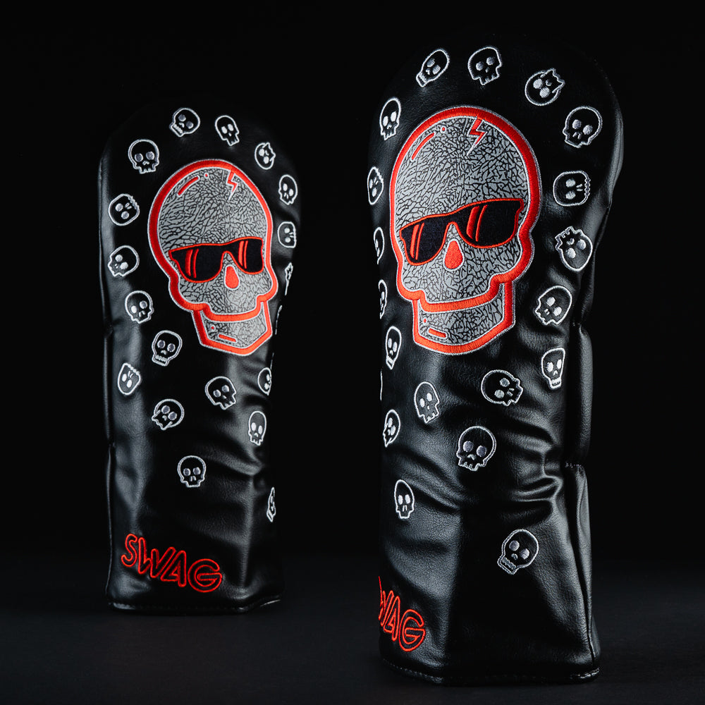 Swagmas Black Elephant driver golf club head cover made in the USA.