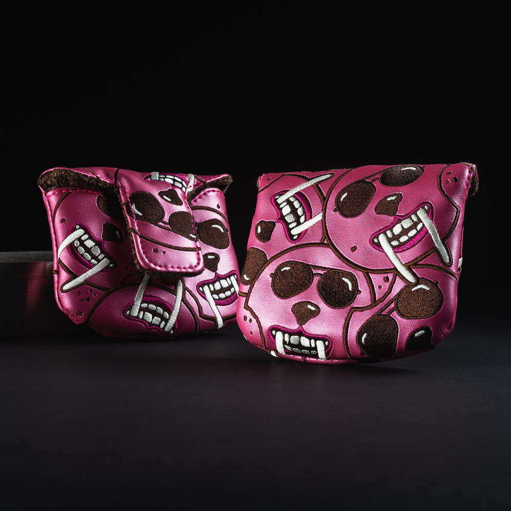 Swagmas frosted cookie themed mallet putter golf club head cover made in the USA.