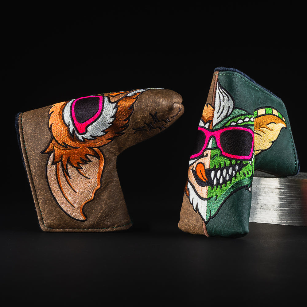Gremlins blade golf putter head cover made in the USA.