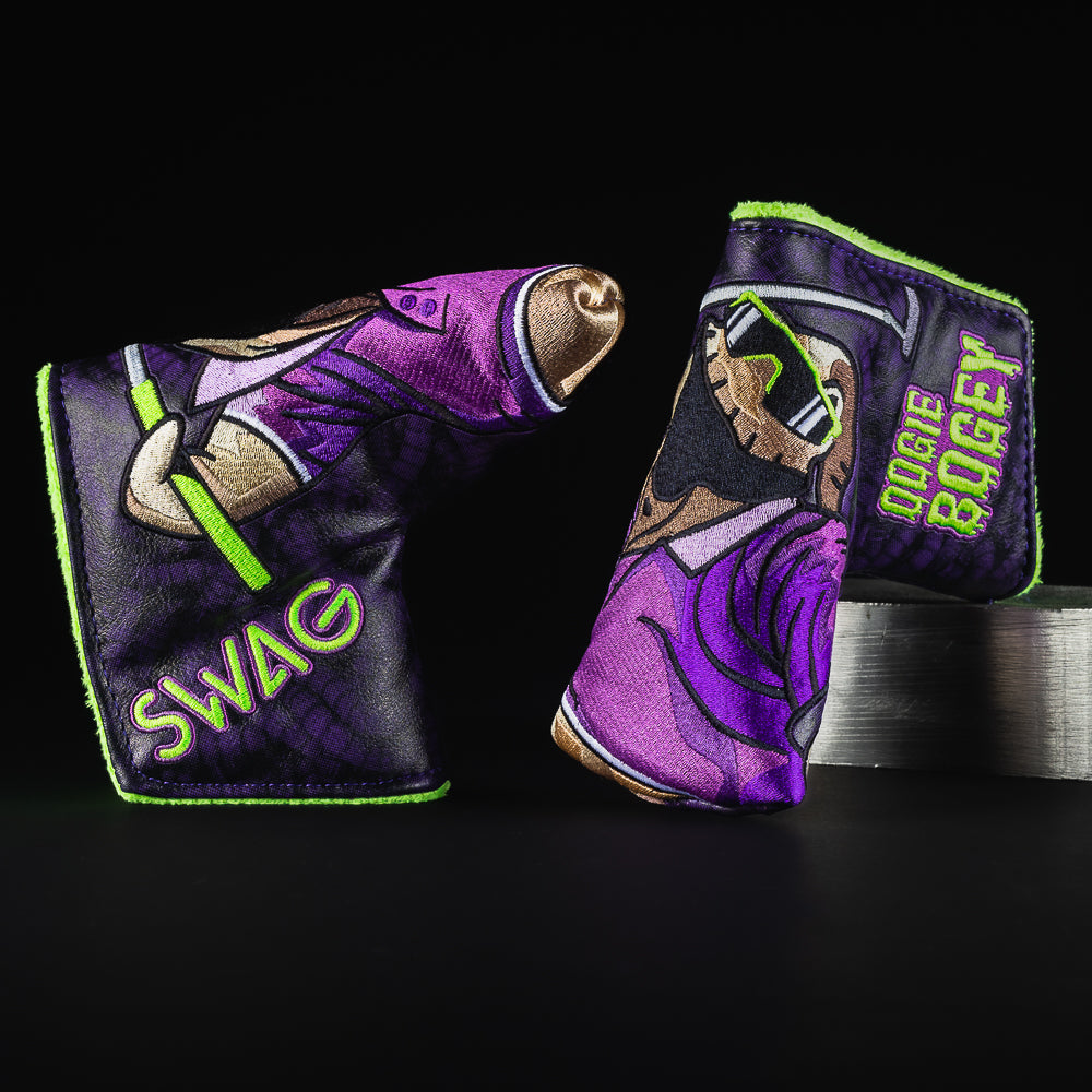 Oogie Bogey Swagmas blade golf club putter head cover made in the USA.