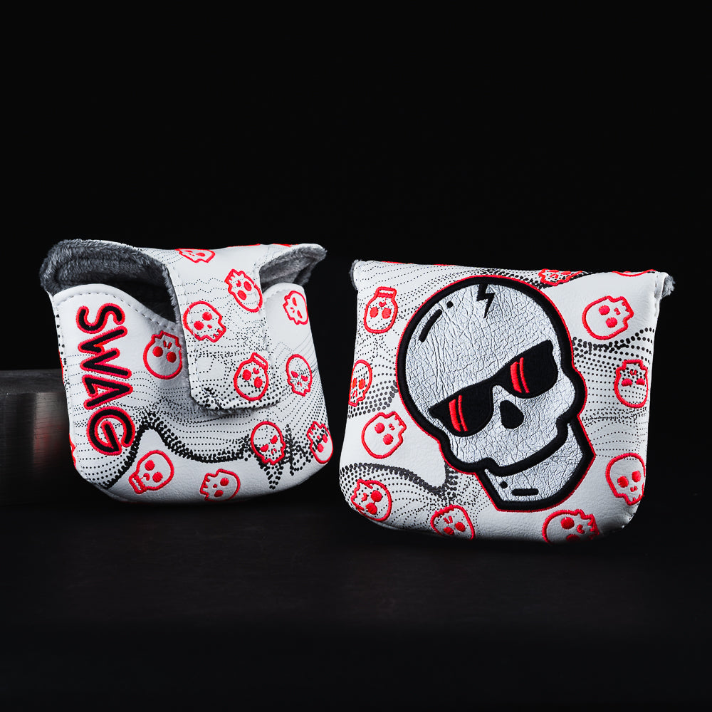 White Hot Lava Wavelength Skull Mallet Cover