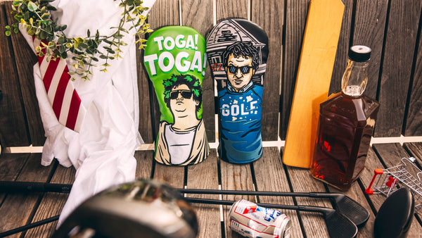 Rewind Golf x Animal House official golf headcover collection.