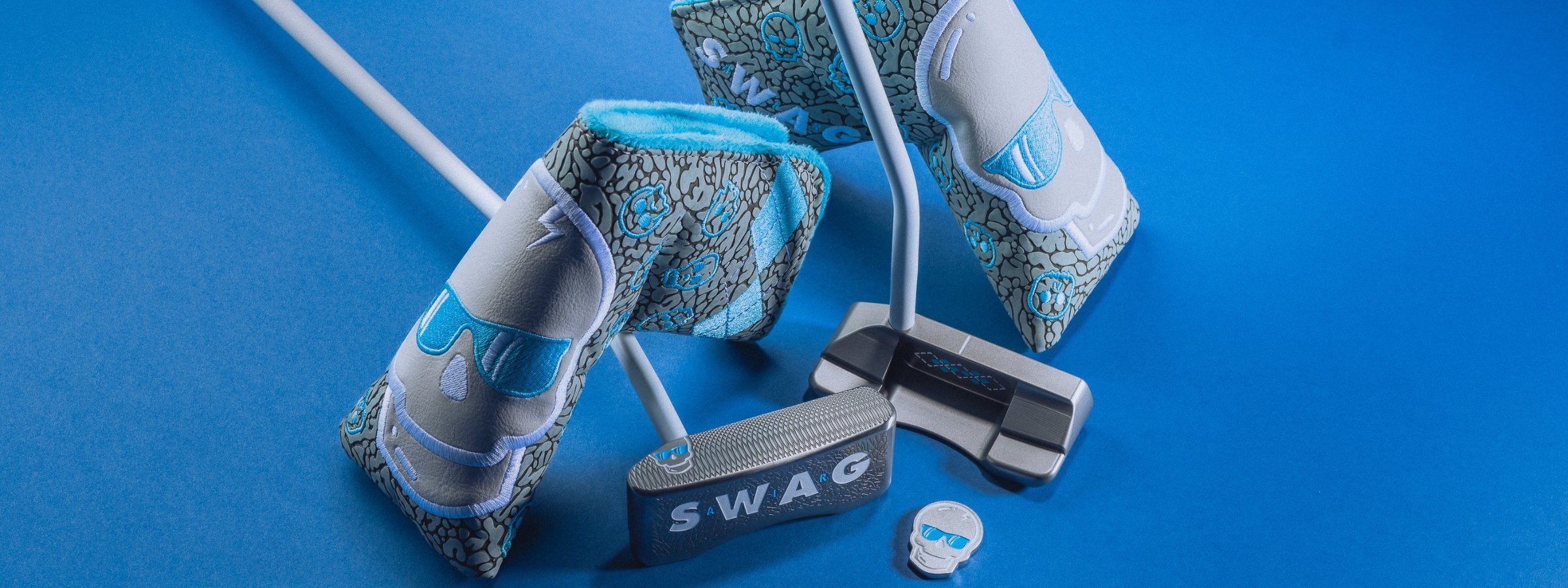 Swag Golf Carolina Collection of putters, headcovers, apparel, and accessories.