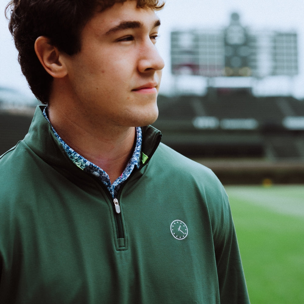 Chicago Cubs 1:20 Clock Club Quarter-Zip