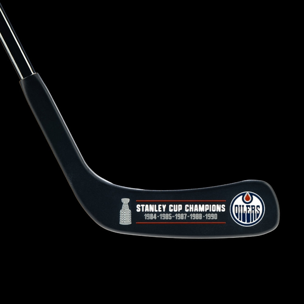 Edmonton Oilers Hockey Blade Putter head inscribed: Stanley Cup Champions: 1984 1985 1987 1988 1990