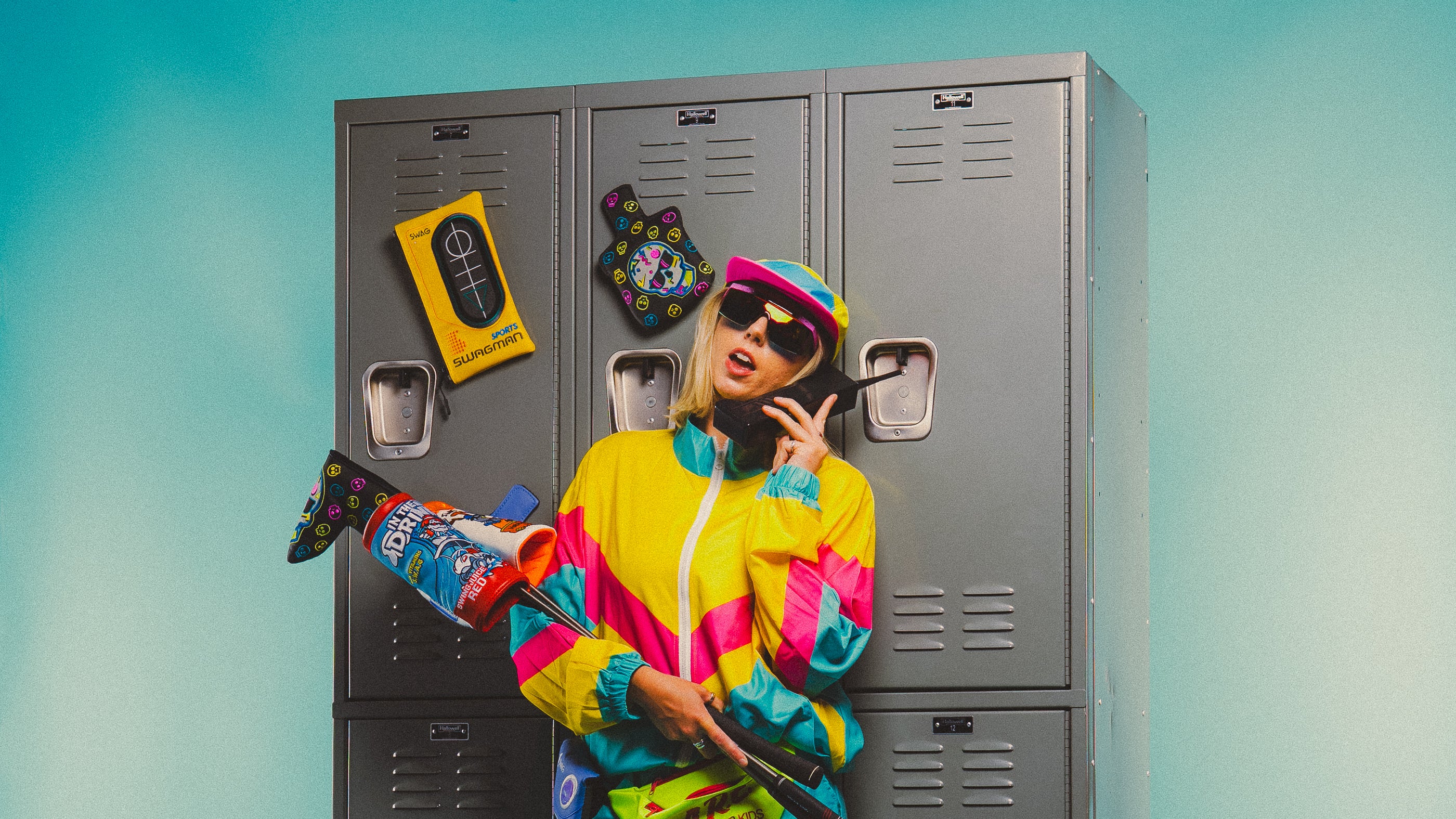 SWAG Golf '90s Summer Collection featuring throwback headcovers and limited edition golf accessories.