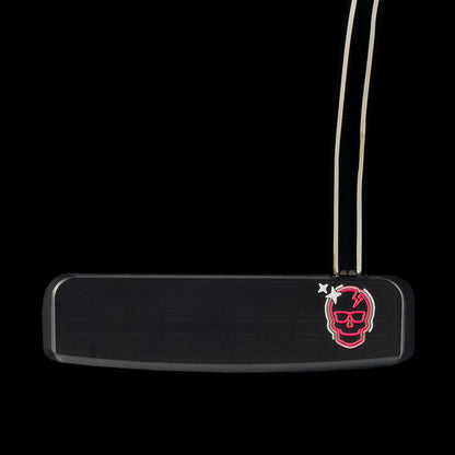 SWAG Golf Bada Swing! black and neon pink New Jersey strip club themed limited edition mallet golf putter with a black cerakote finish.