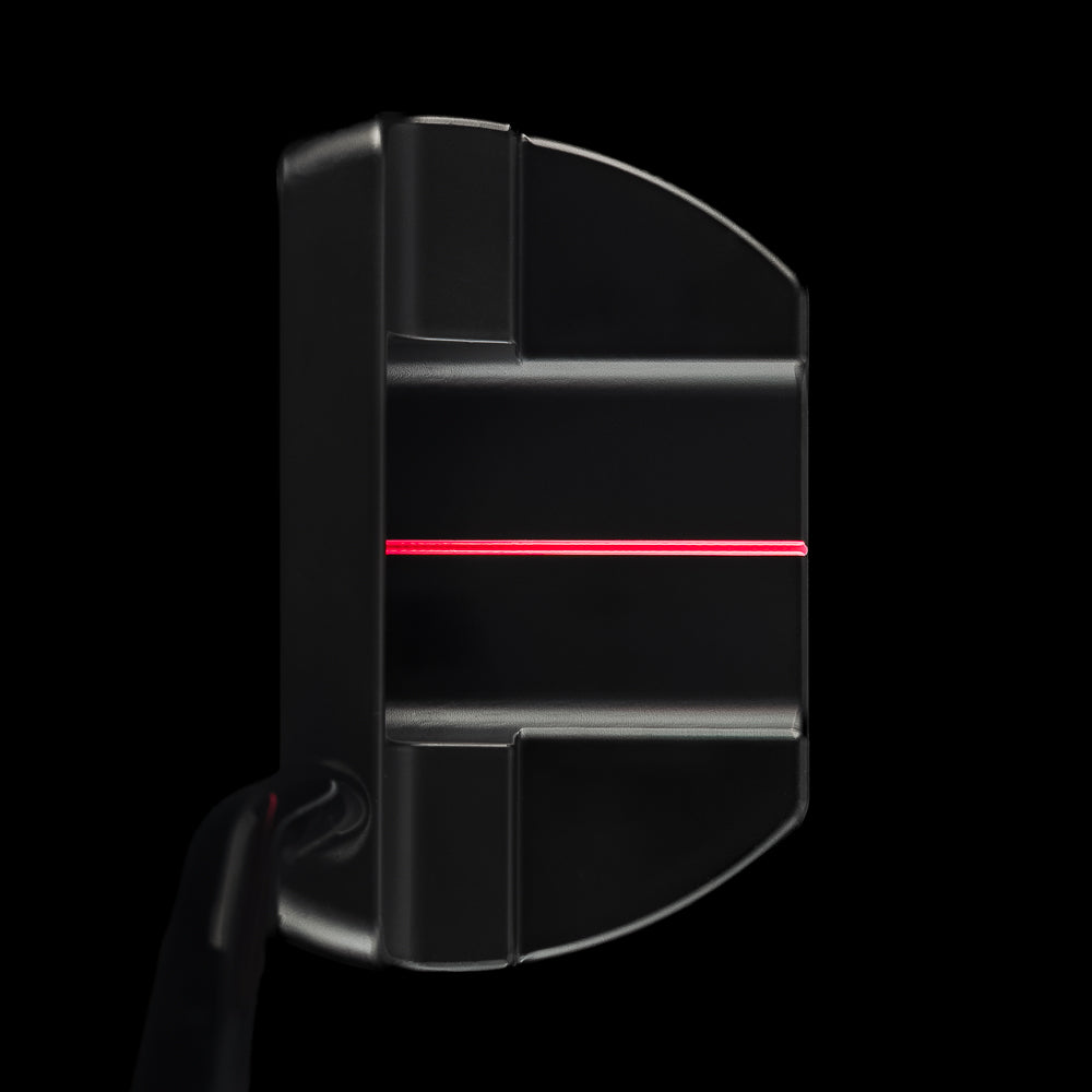 SWAG Golf Bada Swing! black and neon pink New Jersey strip club themed limited edition mallet golf putter with a black cerakote finish.