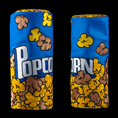SWAG Golf Chicago mix blue and yellow popcorn themed barrel fairway golf headcover.