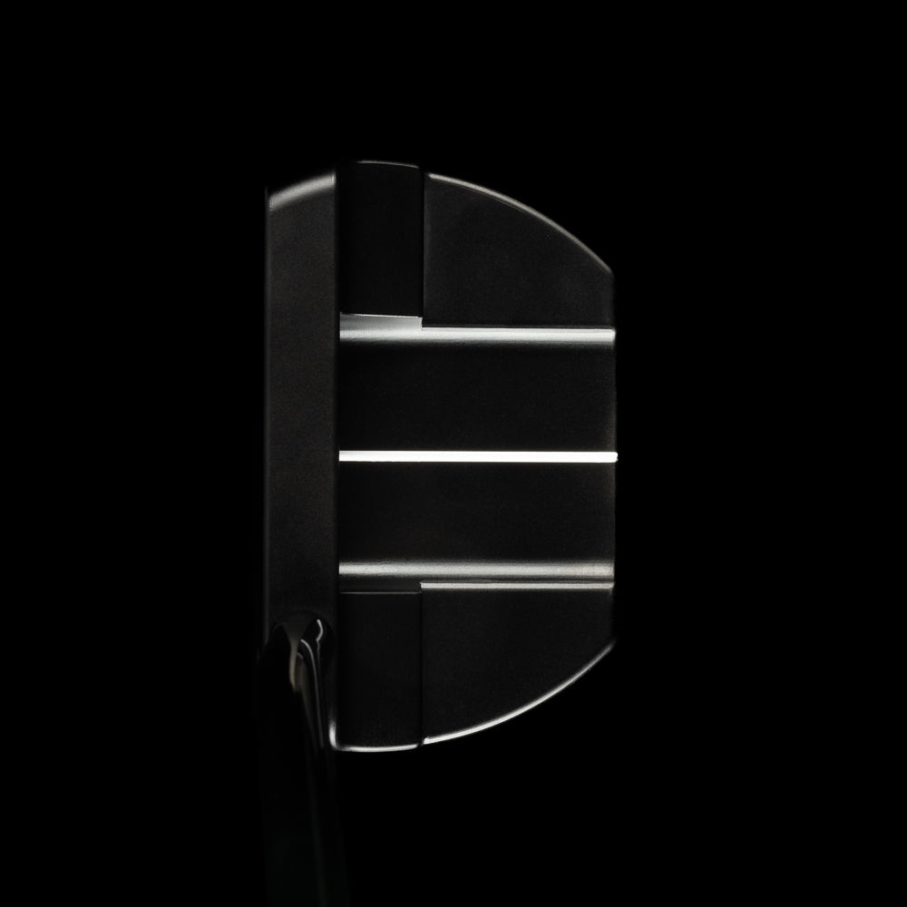 Swag Thing The Boss 2.0 black mallet stainless steel golf putter made in the USA.