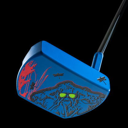 Swag Thing blue cerakote The Boss mallet golf putter made in the USA.