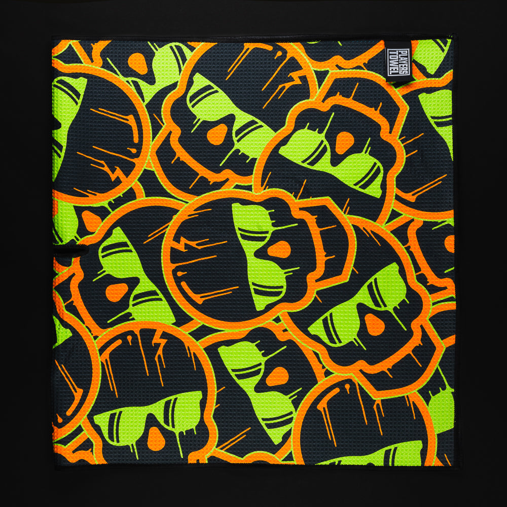 Swag Green Stacked Skulls Towel outlet