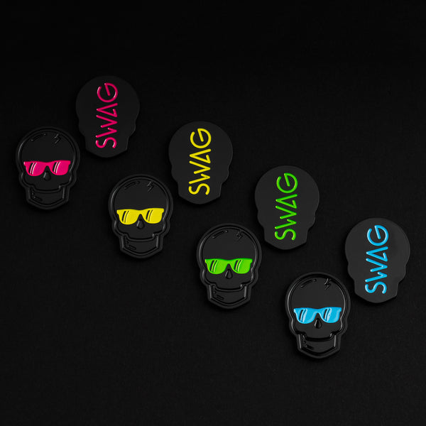 SWAG GOLF スカルブラックアウト ボールマーカー黄色 新品 Skull Blackout Ball Marker – SWAG Golf Co