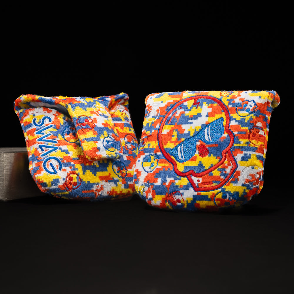 Color Block Digi-Camo Skull Mallet Cover