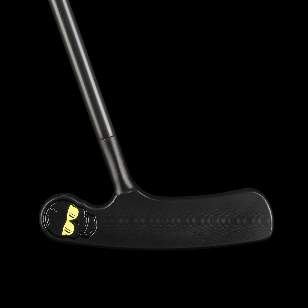 SWAG Golf RAD Two Way black cerakote finish blade golf putter for both right and left handed players. Designed and made in the USA of premium stainless steel.