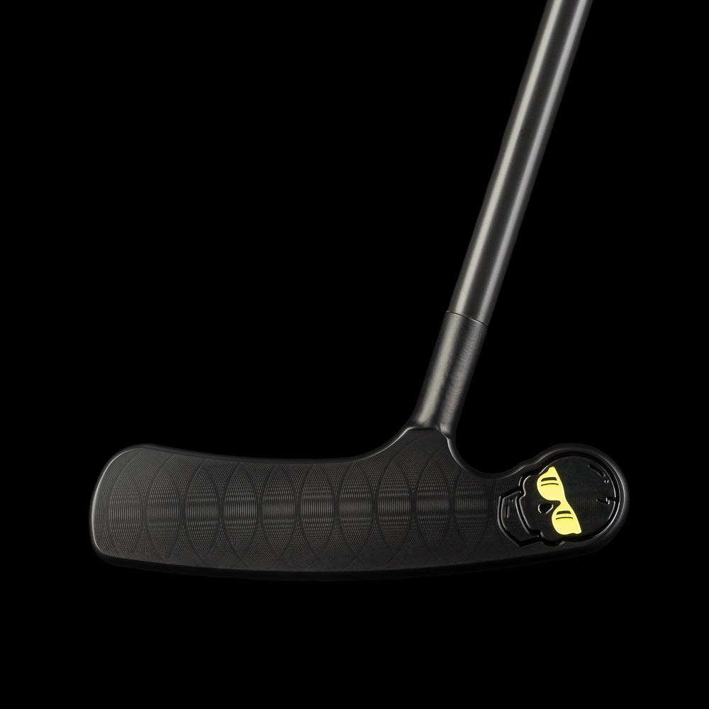 SWAG Golf RAD Two Way black cerakote finish blade golf putter for both right and left handed players. Designed and made in the USA of premium stainless steel.