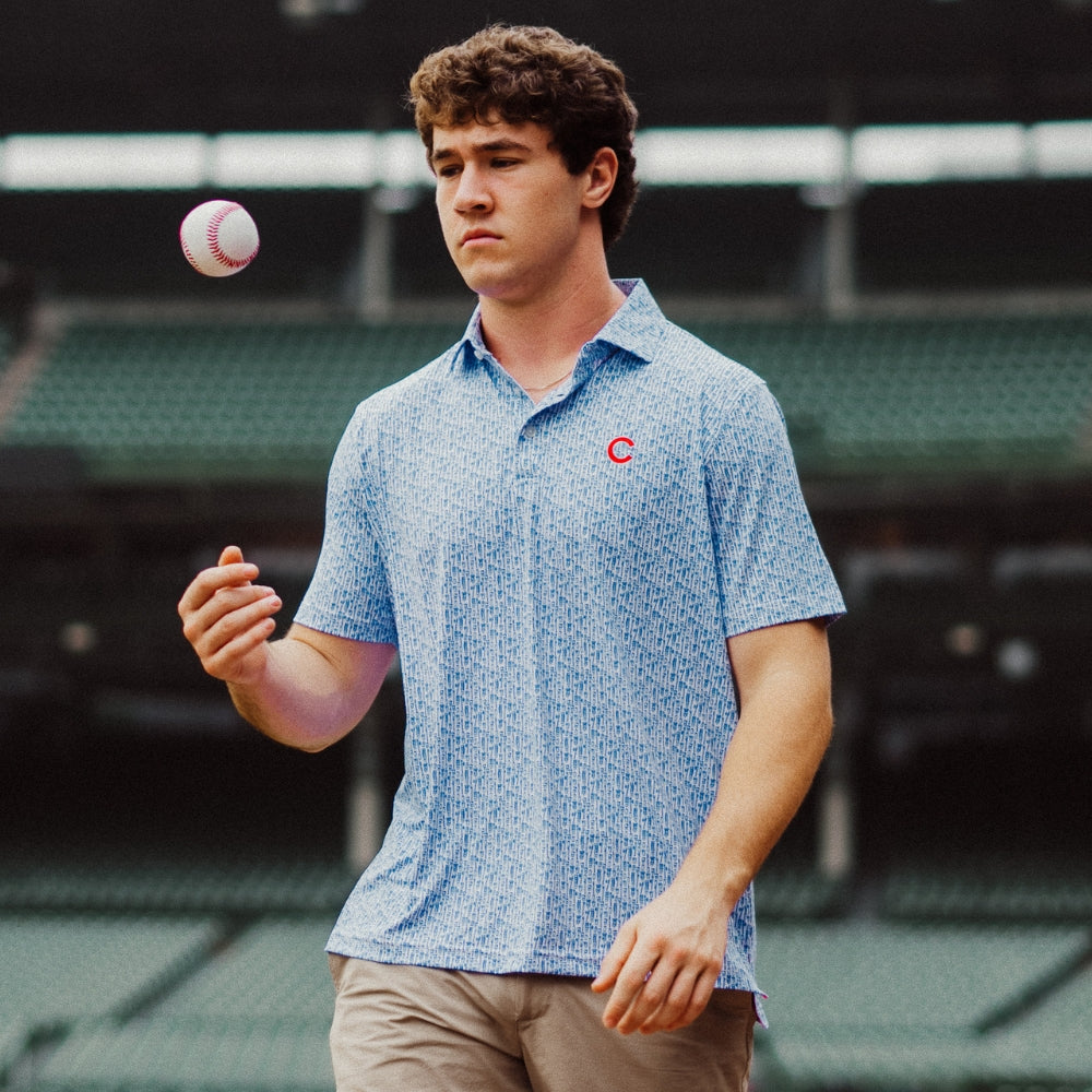 Chicago Cubs Beer Pattern Classic Polo Shirt