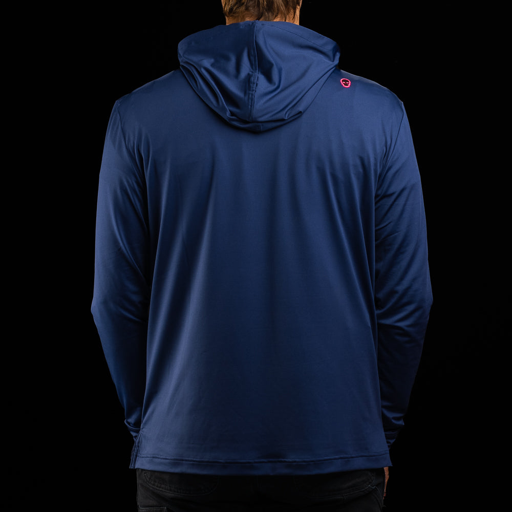 Dripping Skull Navy Player Hoodie
