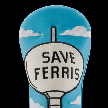 Rewind Golf x Ferris Bueller officially licensed movie water tower themed driver golf headcover.