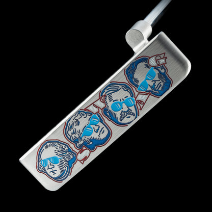 Swag Fore Fathers Handsome Too milled stainless steel golf putter that's patriotic themed. Made in the USA.