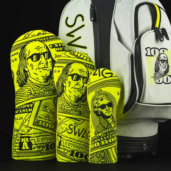 The Franklin White Stand Bag & Cover Set – SWAG Golf Co