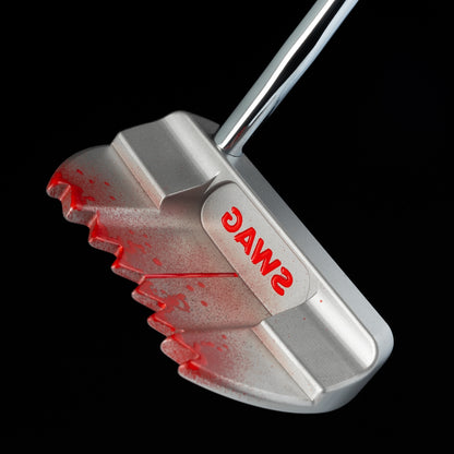 Gaws The Boss 2.0 stainless steel mallet golf putter. Made in the USA.