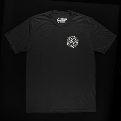 Black SWAG Golf t-shirt with putter design on the left chest.