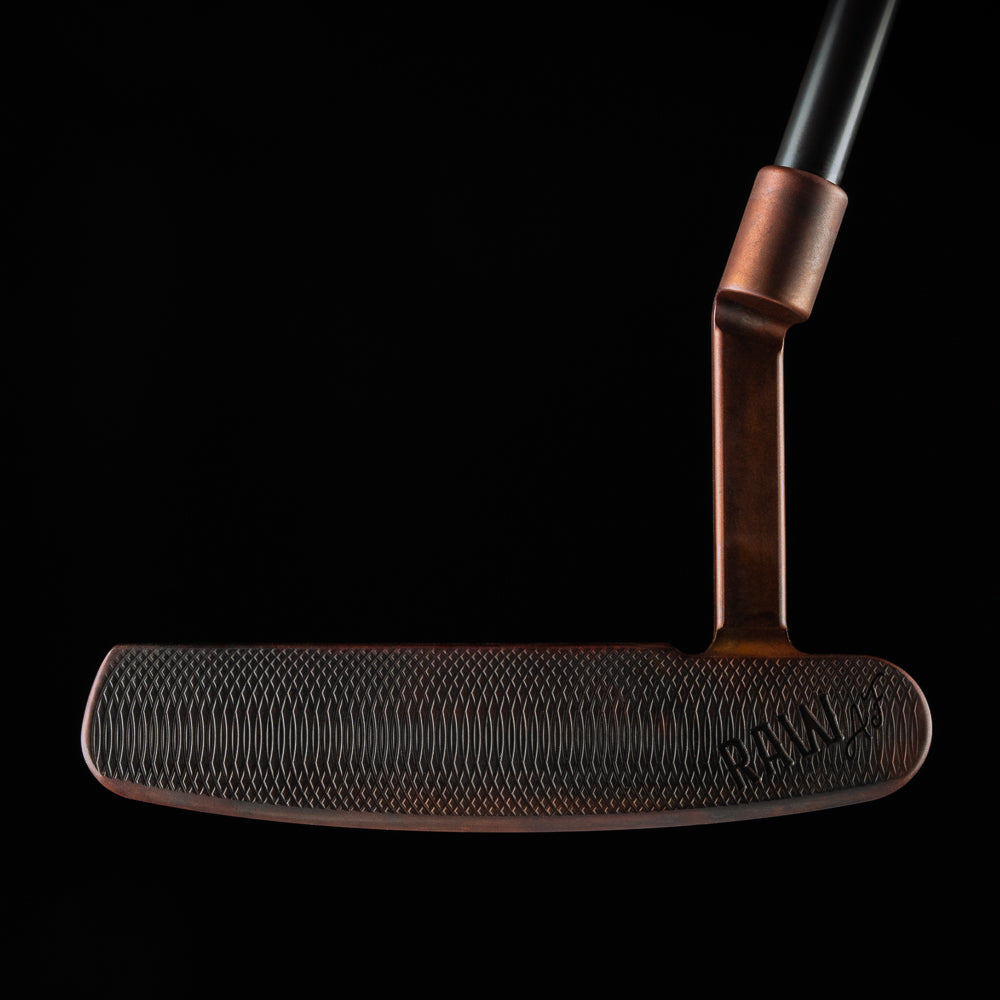 Handsome One Raw AF - raw carbon stainless steel limited release blade golf putter made in the USA.