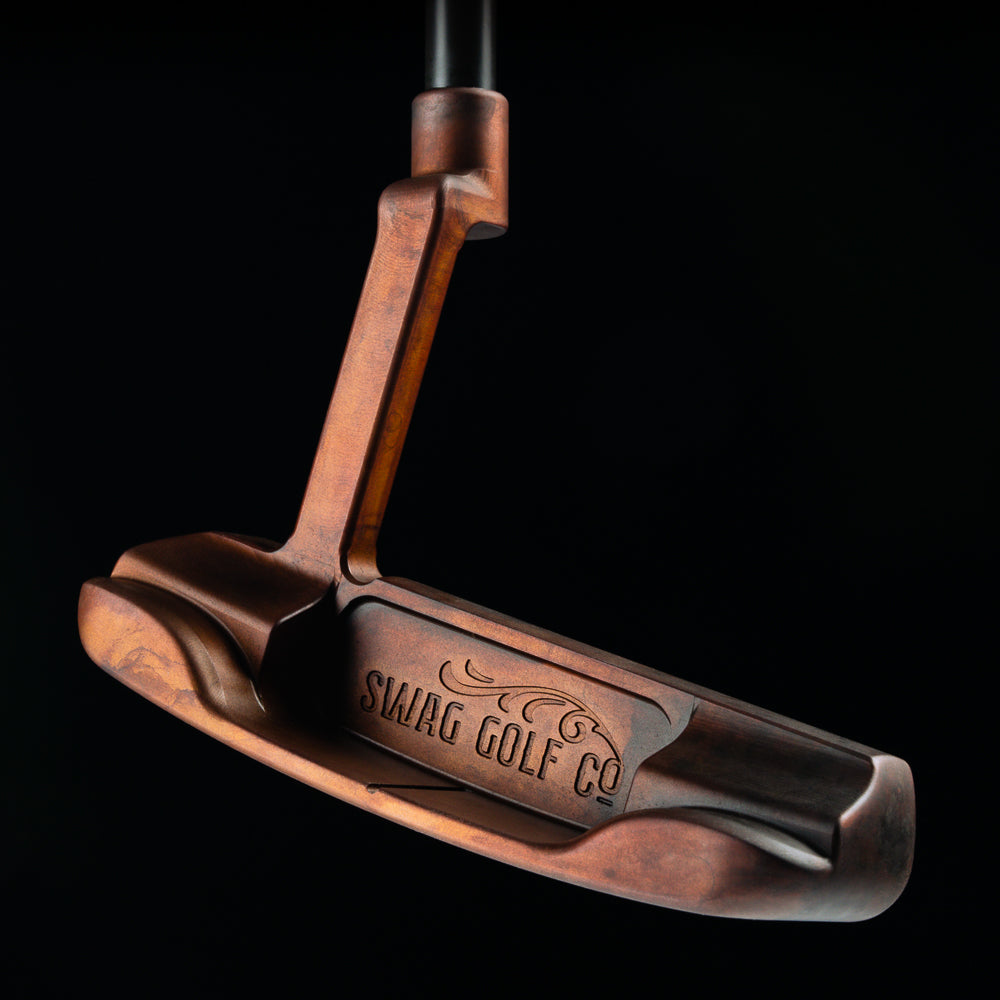 Handsome One Raw AF - raw carbon stainless steel limited release blade golf putter made in the USA.