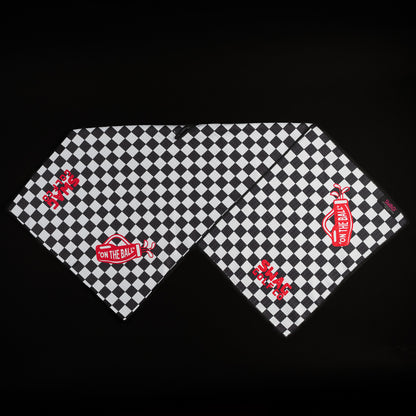 SWAG Golf vintage Hawaii golf towel with black and white checked pattern.