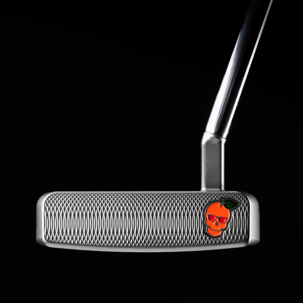 The Menu Boss masters themed premium milled stainless steel mallet golf putter made in the USA.