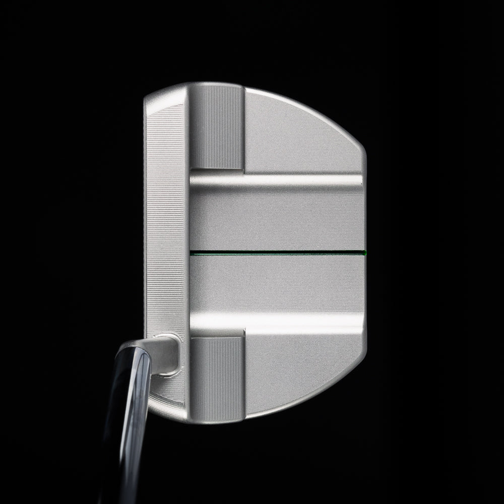 The Menu Boss masters themed premium milled stainless steel mallet golf putter made in the USA.