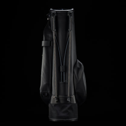 SWAG Golf x Vessel Lux Stand Bag with King playing card blackout and neon pops of color. 