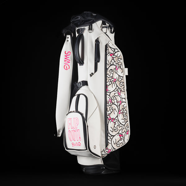SWAG Golf Stacked Flipper White Vessel Stand Bag – SWAG Golf Co