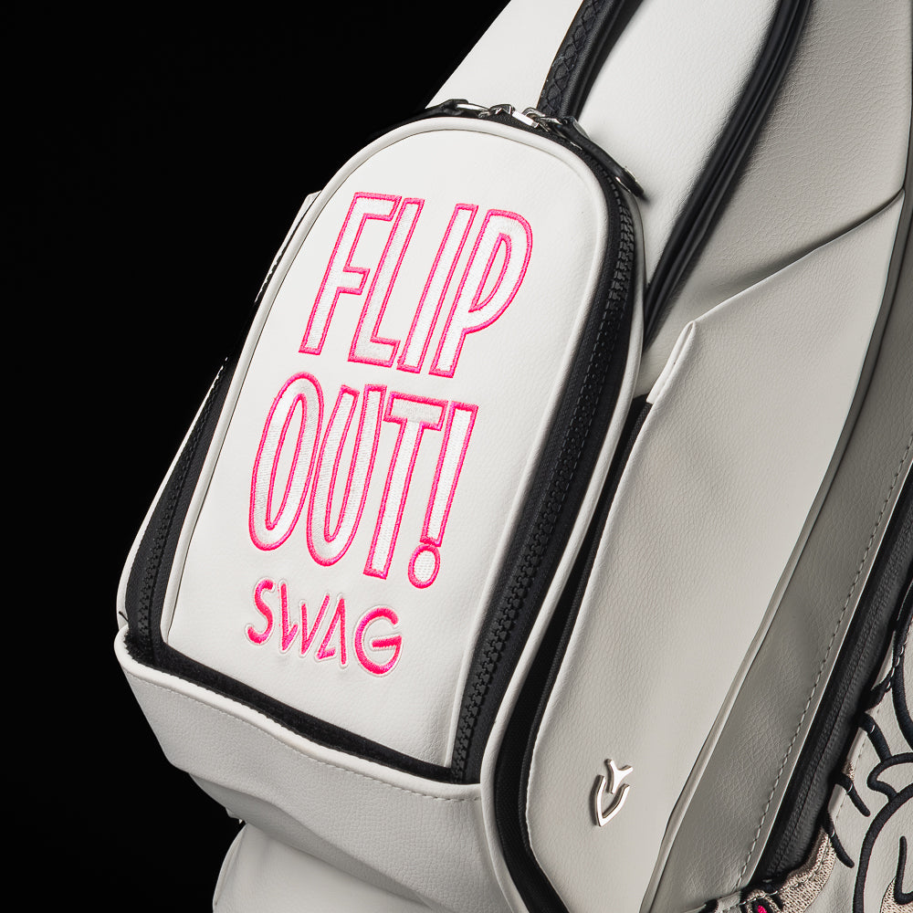 SWAG Golf Stacked Flipper White Vessel Stand Bag – SWAG Golf Co