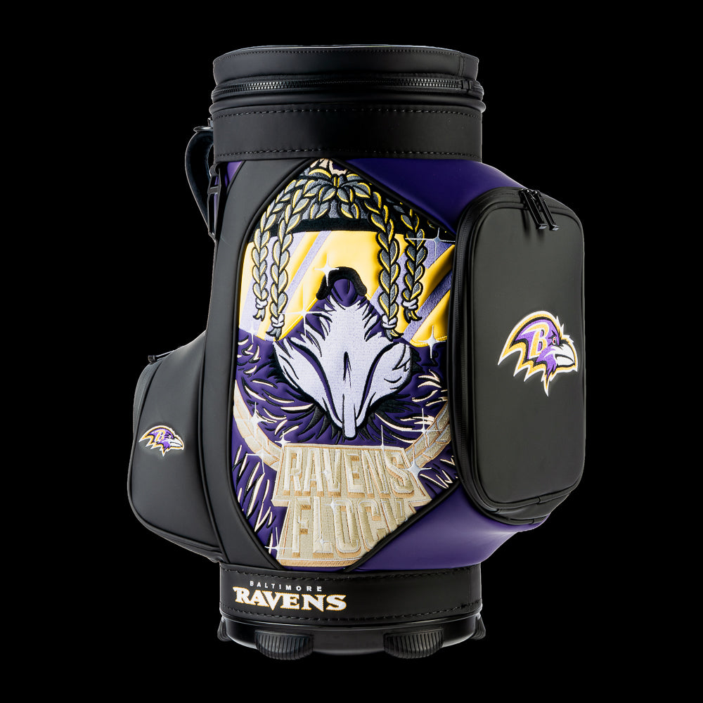 SWAG Golf x NFL Baltimore Ravens Flock Den Caddy Cooler – SWAG Golf Co