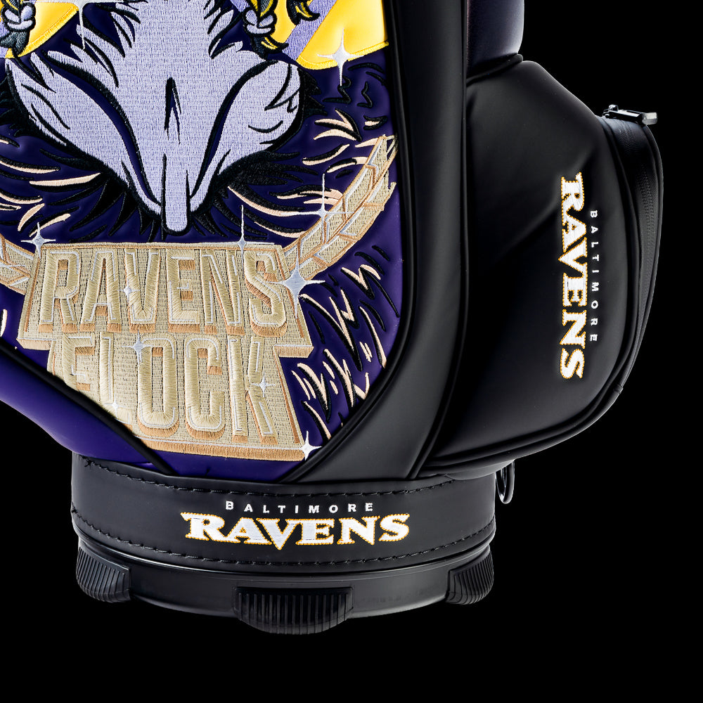 SWAG Golf x NFL Baltimore Ravens Flock Den Caddy Cooler – SWAG Golf Co